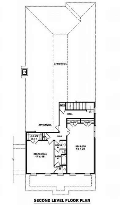 Floorplan 2 for House Plan #053-01668