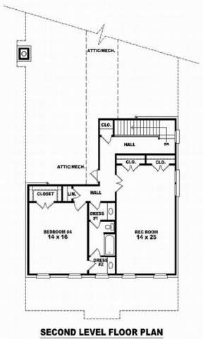 Floorplan 2 for House Plan #053-01669