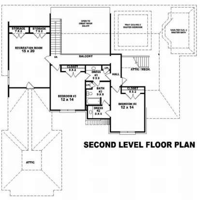 Floorplan 3 for House Plan #053-01672
