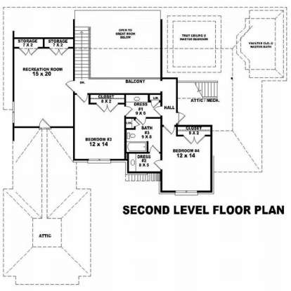 Floorplan 3 for House Plan #053-01673