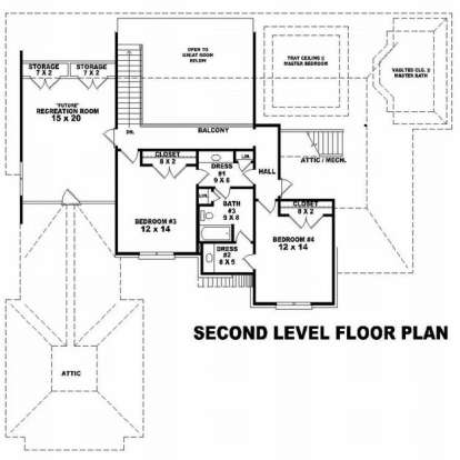 Floorplan 3 for House Plan #053-01682