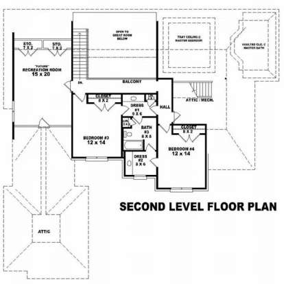 Floorplan 3 for House Plan #053-01684