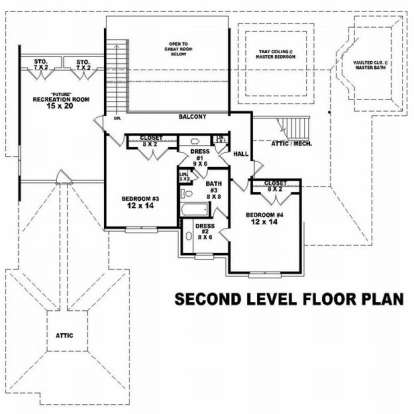 Floorplan 3 for House Plan #053-01685