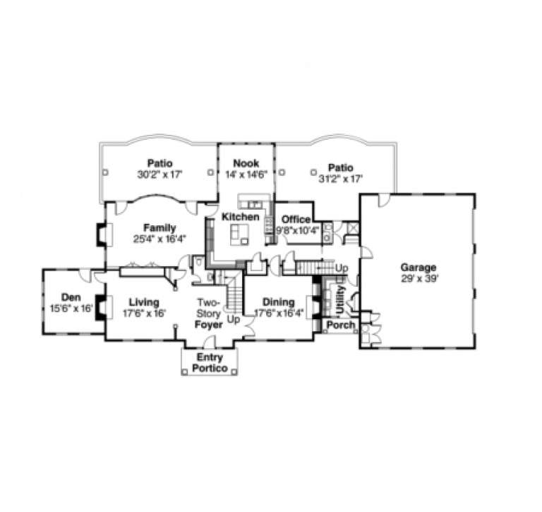 House Plan House Plan #927 Drawing 1