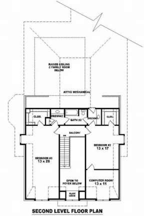Floorplan 2 for House Plan #053-01689