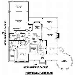 Floorplan 1 for House Plan #053-01690