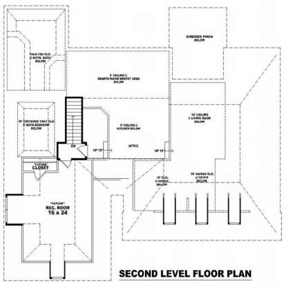 Floorplan 2 for House Plan #053-01694