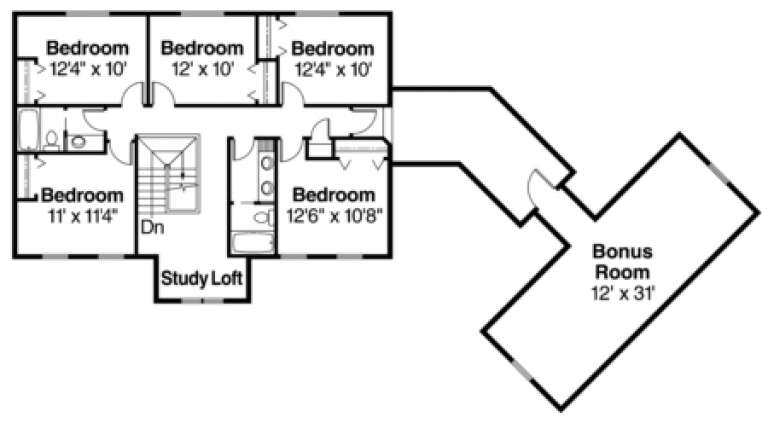 House Plan House Plan #928 Drawing 2
