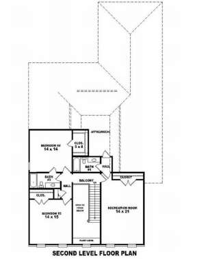 Floorplan 2 for House Plan #053-01696