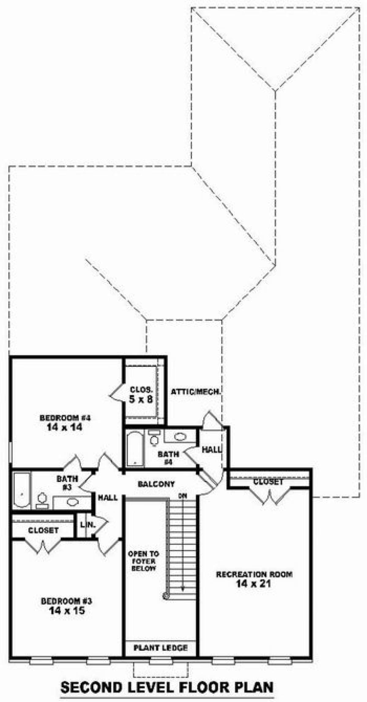 Floorplan 2 for House Plan #053-01697