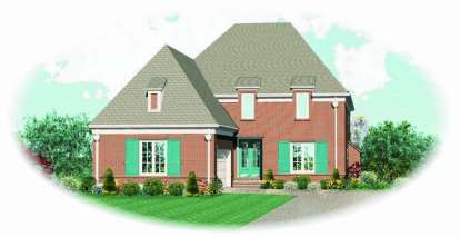 French Country House Plan #053-01700 Elevation Photo