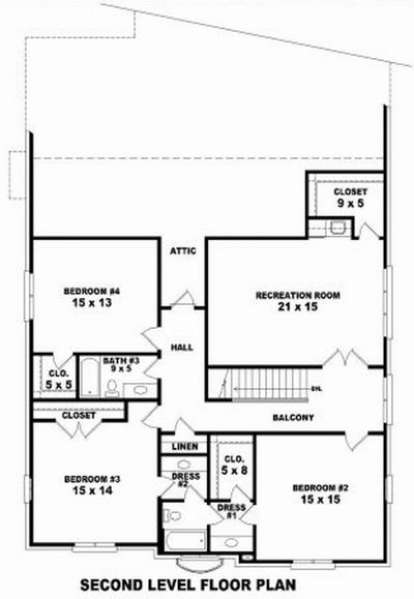 Floorplan 2 for House Plan #053-01702
