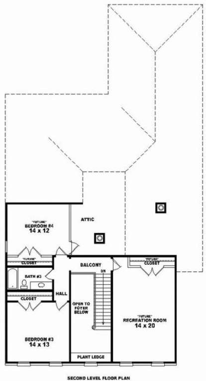 Floorplan 2 for House Plan #053-01703