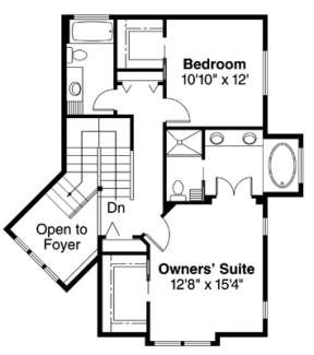 Second Floor for House Plan #035-00278