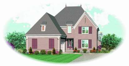 French Country House Plan #053-01707 Elevation Photo