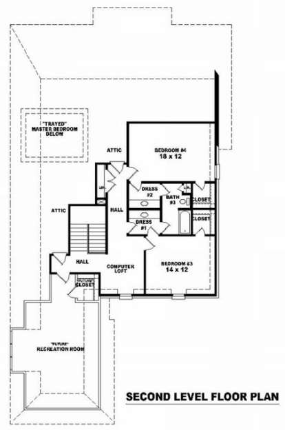 Floorplan 2 for House Plan #053-01708