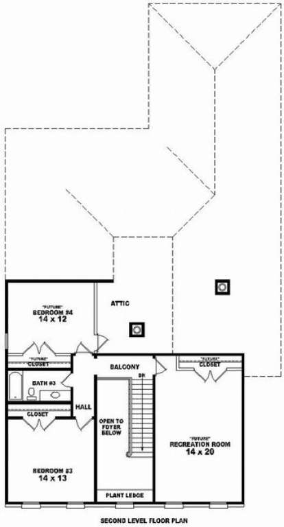 Floorplan 2 for House Plan #053-01709