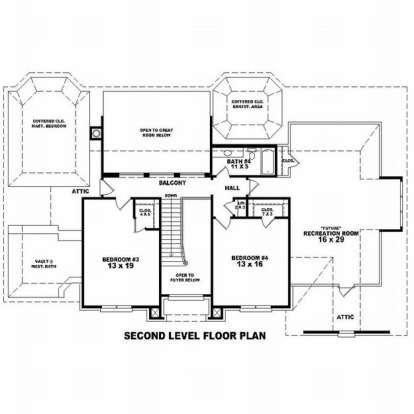 Floorplan 2 for House Plan #053-01713