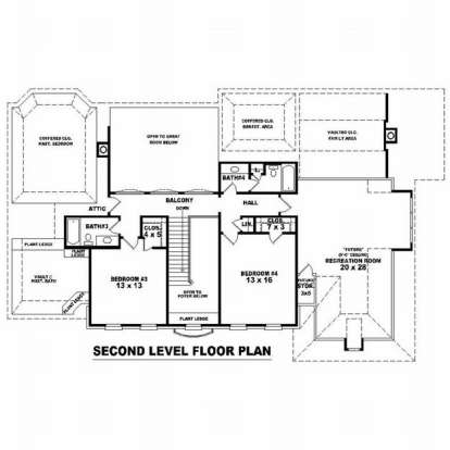 Floorplan 2 for House Plan #053-01714