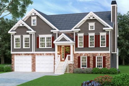 3 Bed, 2 Bath, 1678 Square Foot House Plan - #009-00076
