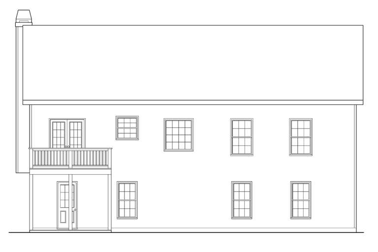 Traditional House Plan #009-00076 Elevation Photo