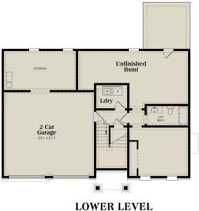 Basement for House Plan #009-00076