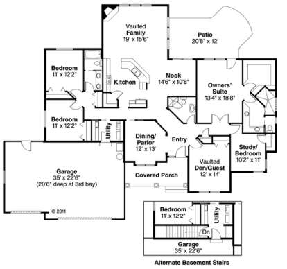 Floorplan for House Plan #035-00279