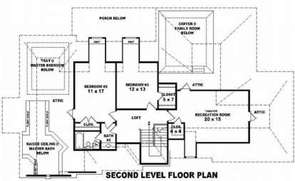 Floorplan 2 for House Plan #053-01716