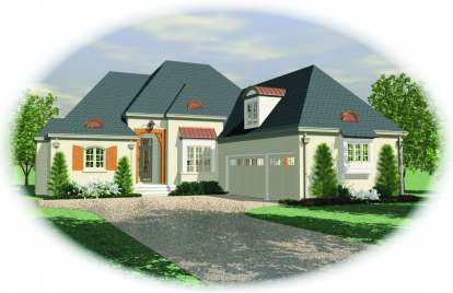 French Country House Plan #053-01720 Elevation Photo
