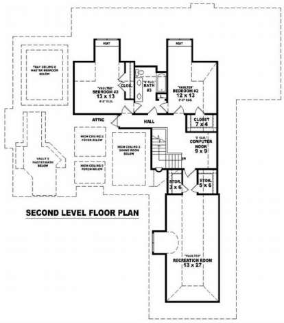 Floorplan 2 for House Plan #053-01720