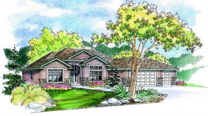 4 Bed, 2 Bath, 2326 Square Foot House Plan - #035-00280