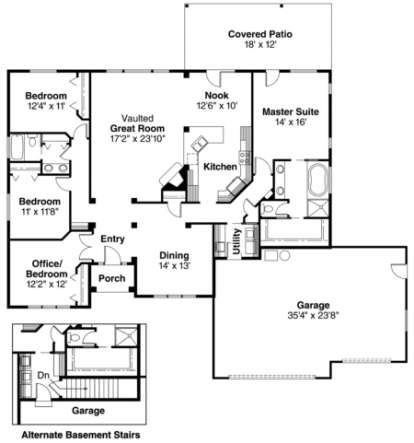Floorplan for House Plan #035-00280