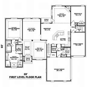 Floorplan 1 for House Plan #053-01726
