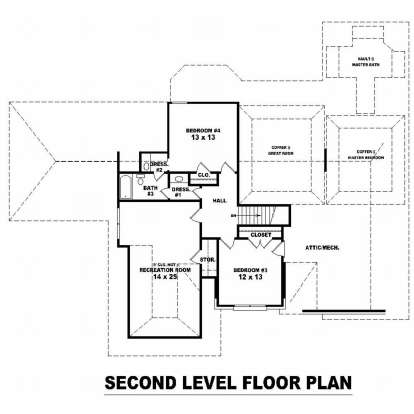 Floorplan 2 for House Plan #053-01727