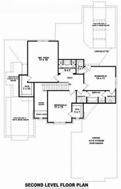 Floorplan 2 for House Plan #053-01728