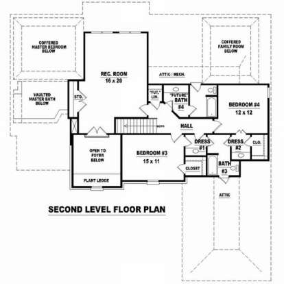 Floorplan 2 for House Plan #053-01729
