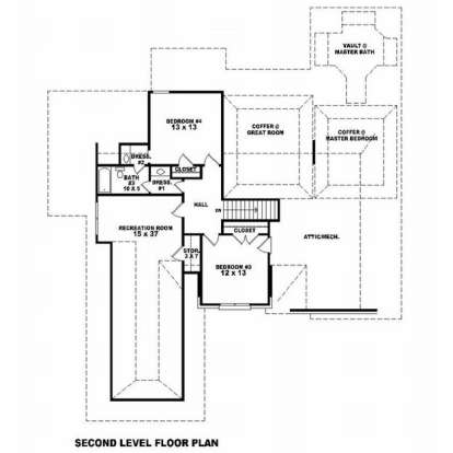 Floorplan 2 for House Plan #053-01730