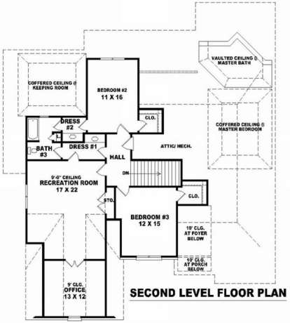 Floorplan 2 for House Plan #053-01733