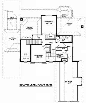 Floorplan 2 for House Plan #053-01734