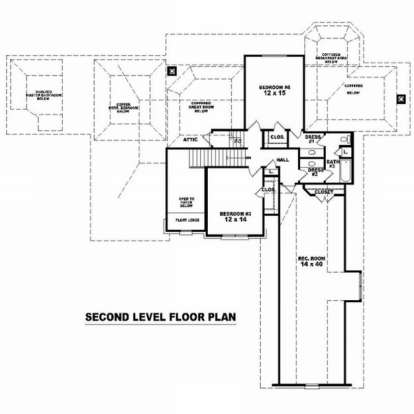 Floorplan 2 for House Plan #053-01735