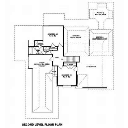 Floorplan 2 for House Plan #053-01738