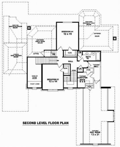 Floorplan 2 for House Plan #053-01739