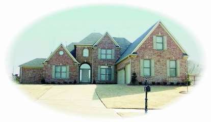 French Country House Plan #053-01741 Elevation Photo
