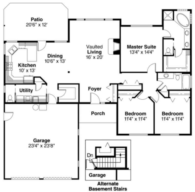 House Plan House Plan #933 Drawing 1