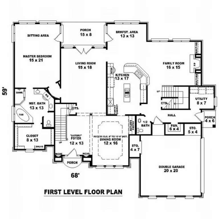 House Plan House Plan #9334 Drawing 1