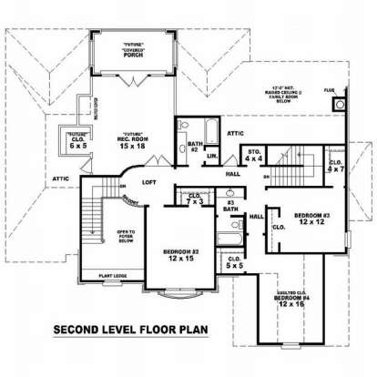 Floorplan 2 for House Plan #053-01750