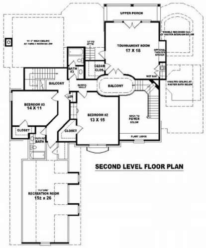 Floorplan 2 for House Plan #053-01752