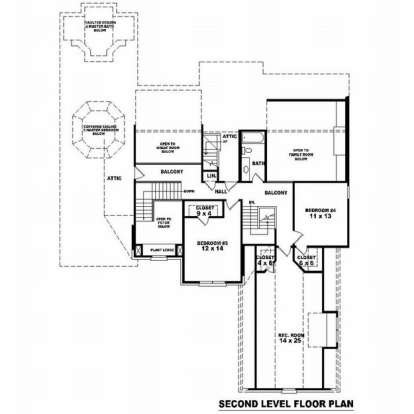Floorplan 2 for House Plan #053-01753