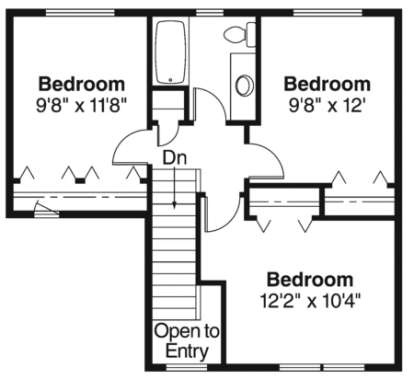 Second Floor for House Plan #035-00283