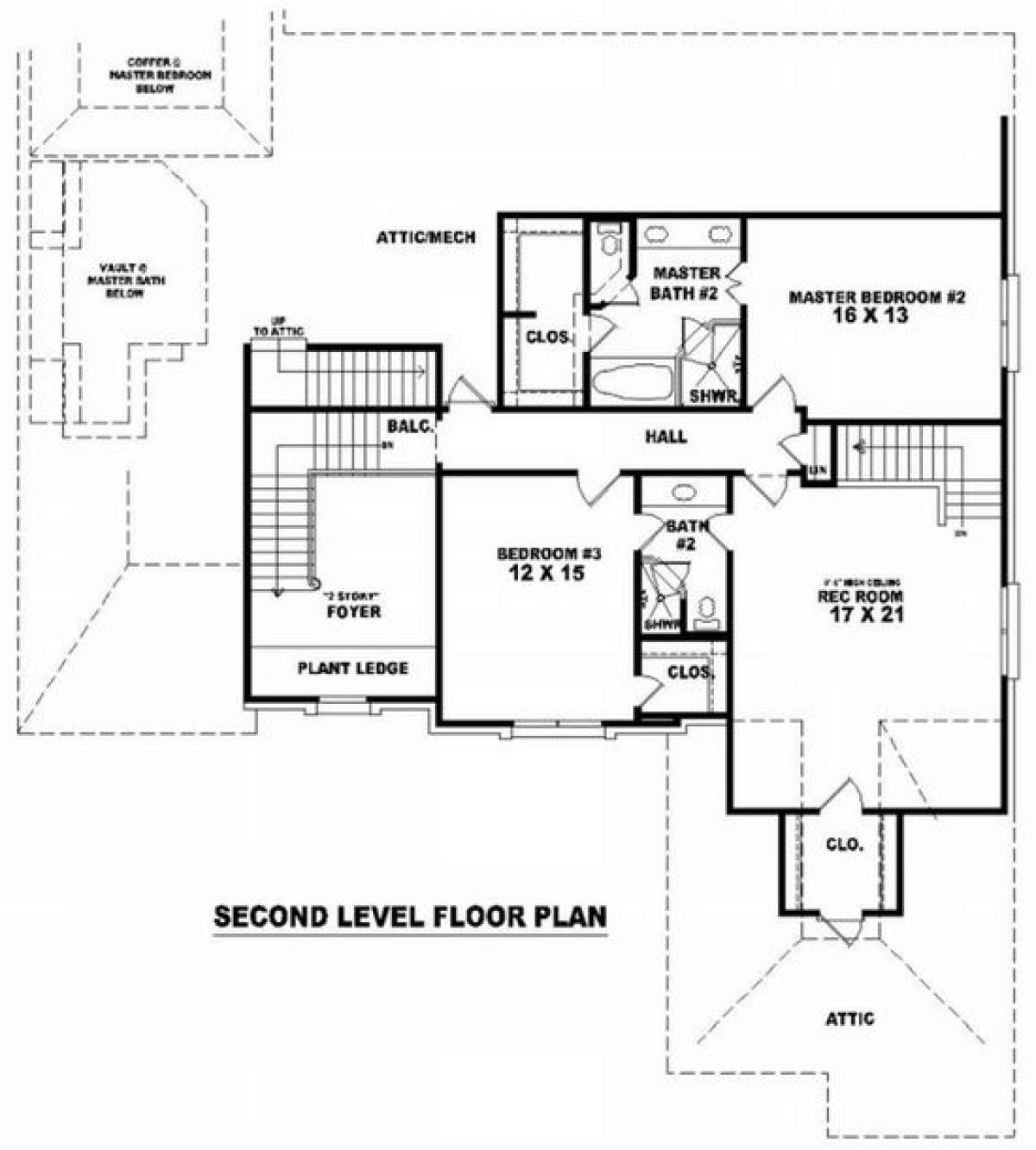 Floorplan 2 for House Plan #053-01756